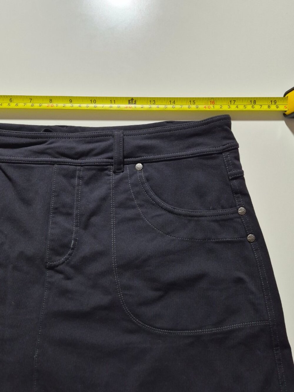 Athleta Skort Womens XL Black Five Pocket Built In Shorts Golf Hiking Stretch - Picture 6 of 7